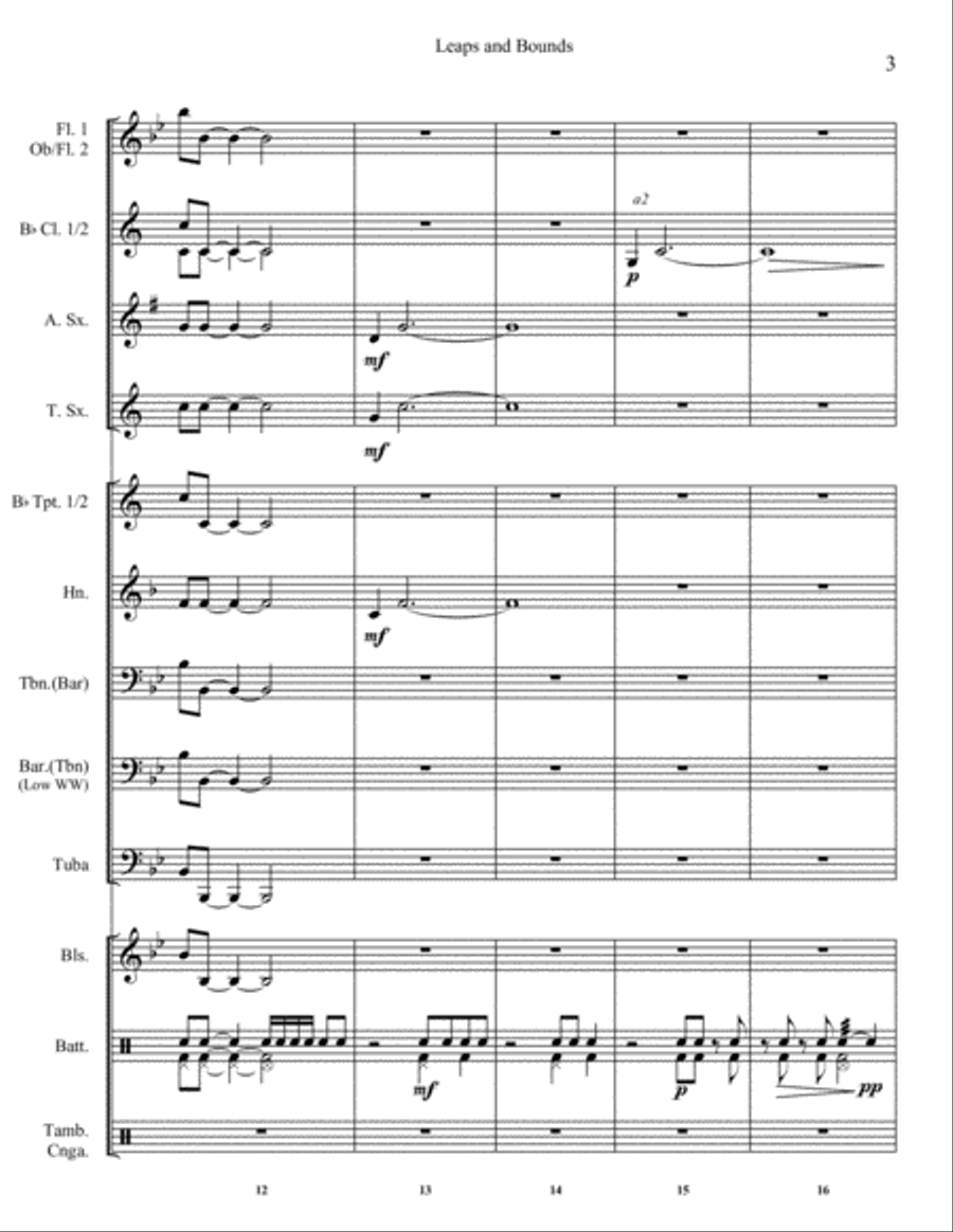 Leaps and Bounds Concert Band scores gallery preview page 5