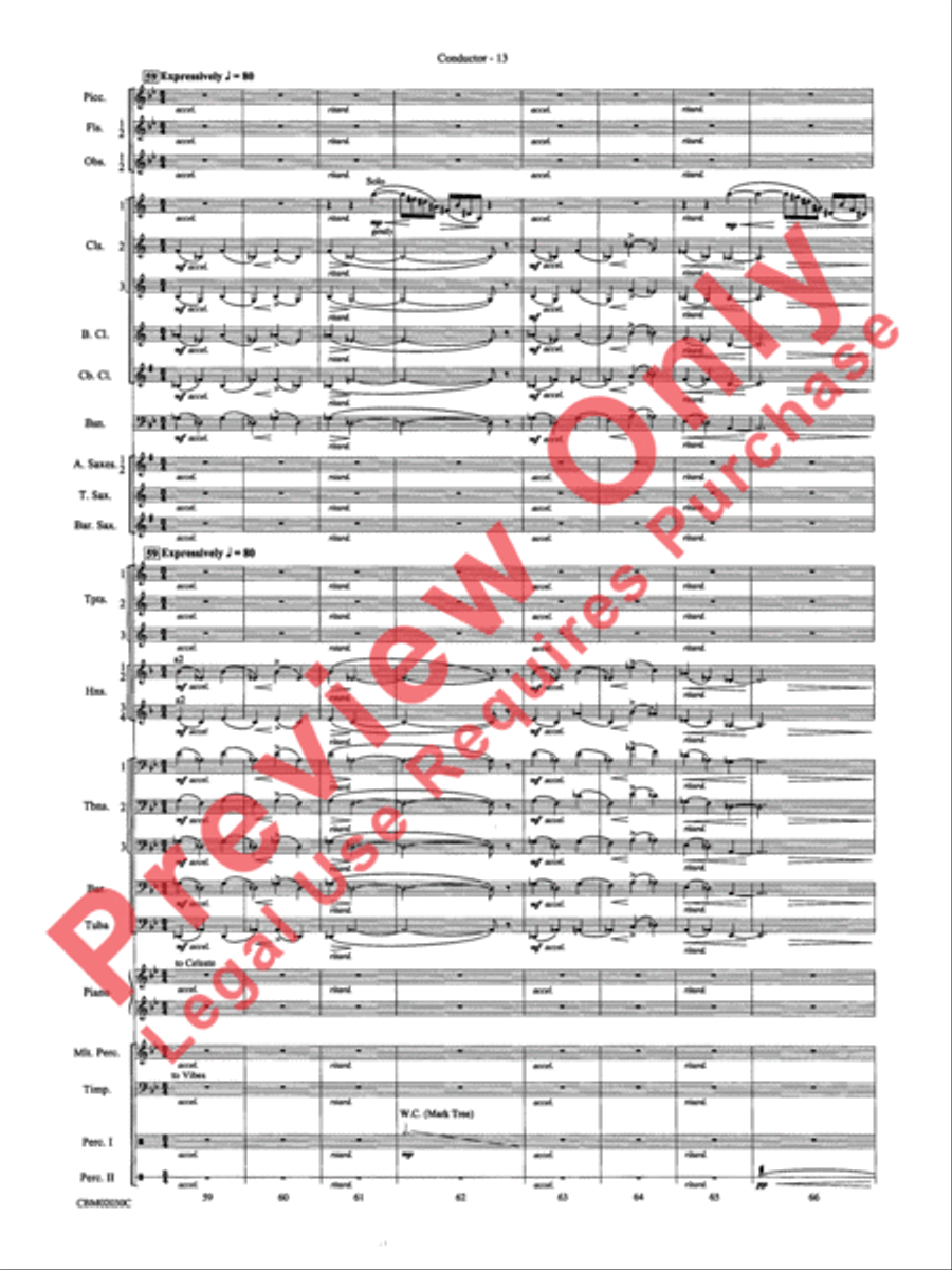John Williams: Fantasy of Flight (Medley) Concert Band scores gallery preview page 16