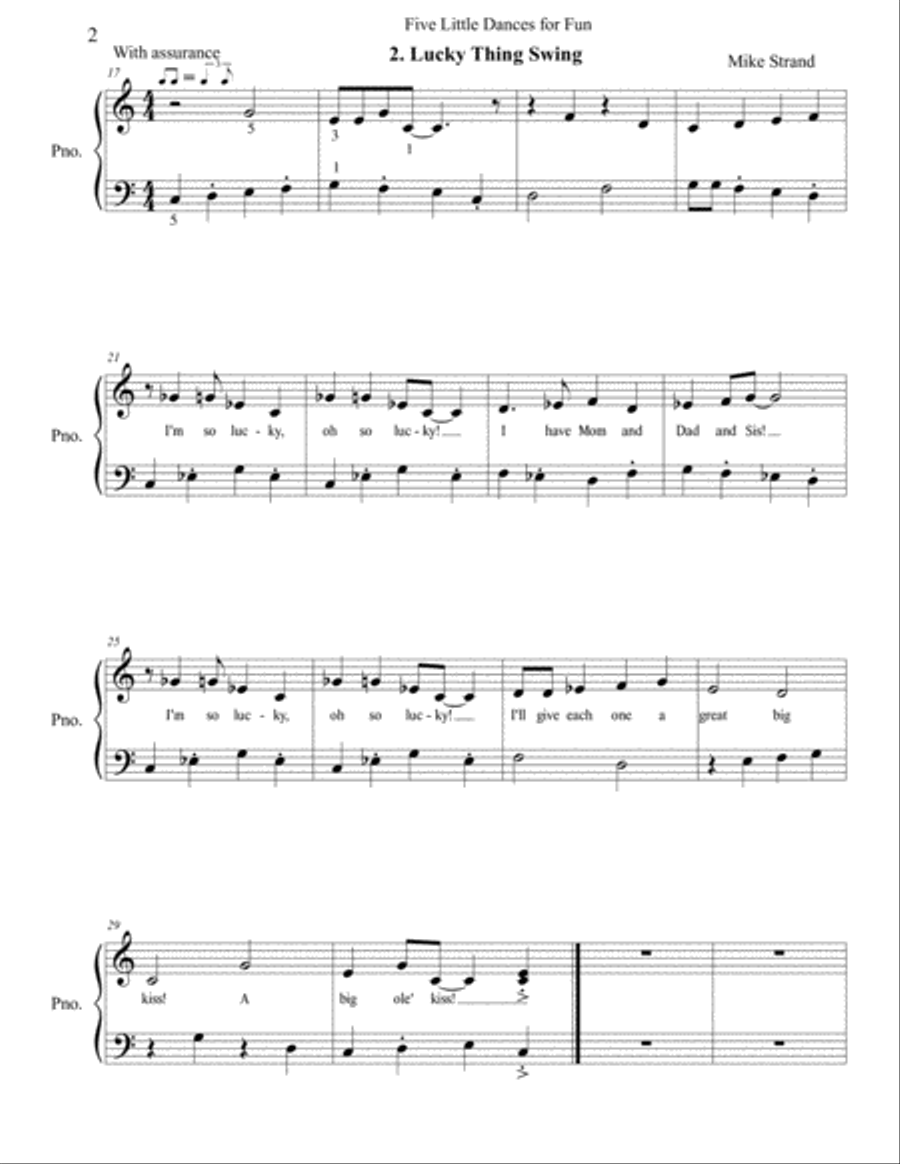 Five Little Dances for Fun Voice scores gallery preview page 3