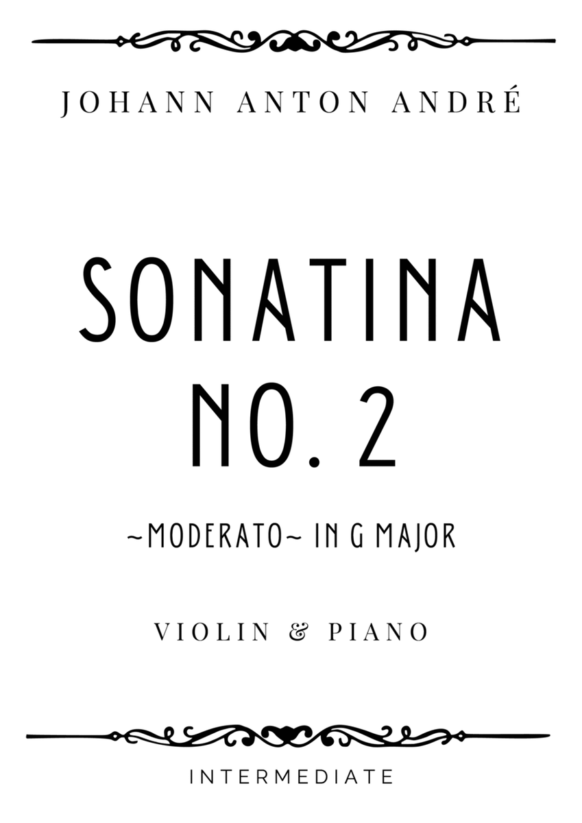André - Moderato from Sonatina No. 2 Op. 34 in G Major - Intermediate image number null