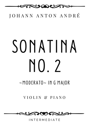 Book cover for André - Moderato from Sonatina No. 2 Op. 34 in G Major - Intermediate