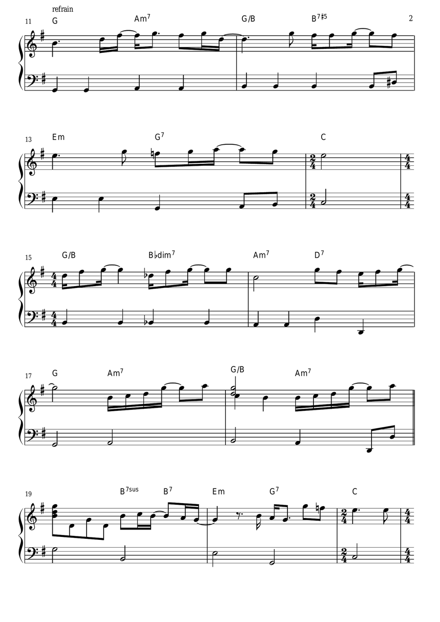 We're All Alone Easy Piano scores gallery preview page 2