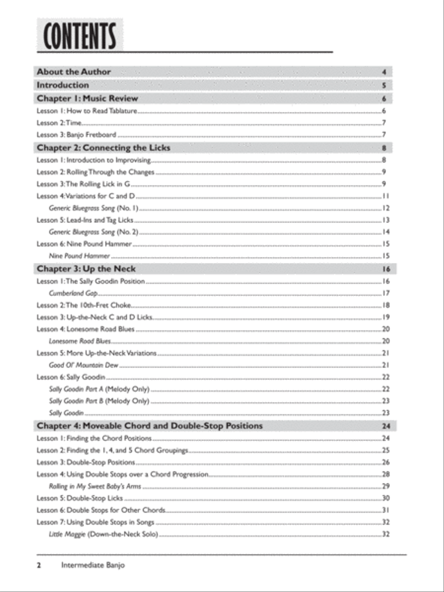 Complete 5-String Banjo Method 5-String Banjo scores gallery preview page 3