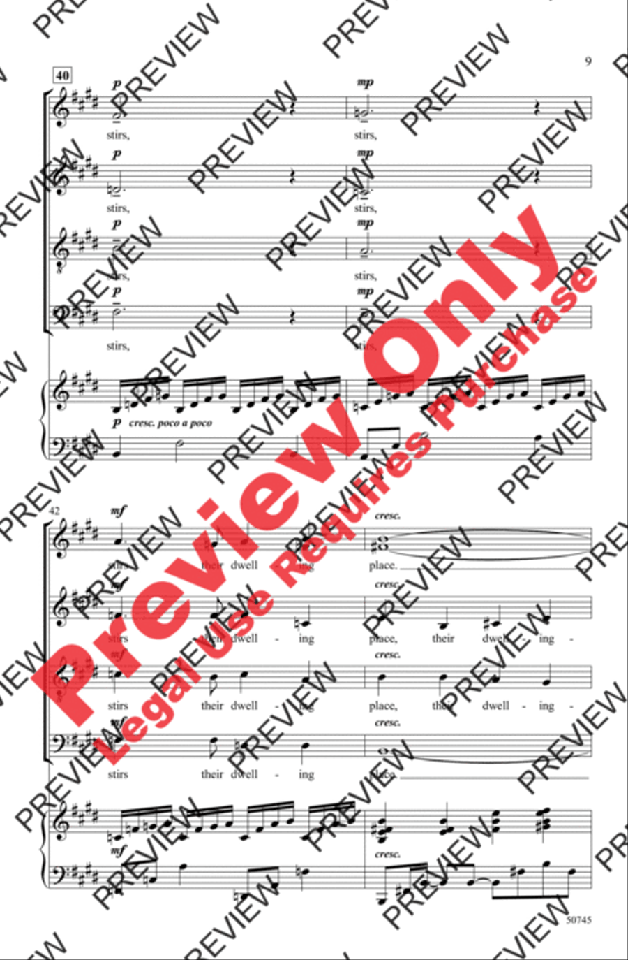 When Music Sounds When Music Sounds 4-Part scores gallery preview page 9