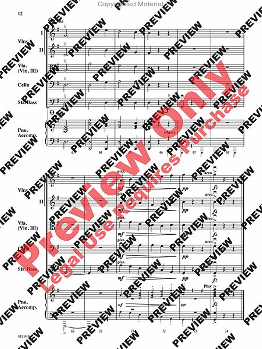 The Wizard of Oz, Suite from String Orchestra scores gallery preview page 13