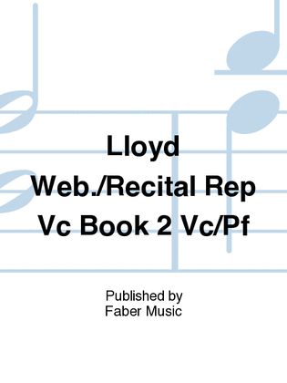 Book cover for Recital Repertoire for Cello, Book 2