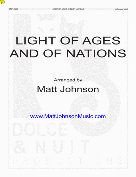 Light of Ages and of Nations-SATB [gospel] choral work, accompanied image number null