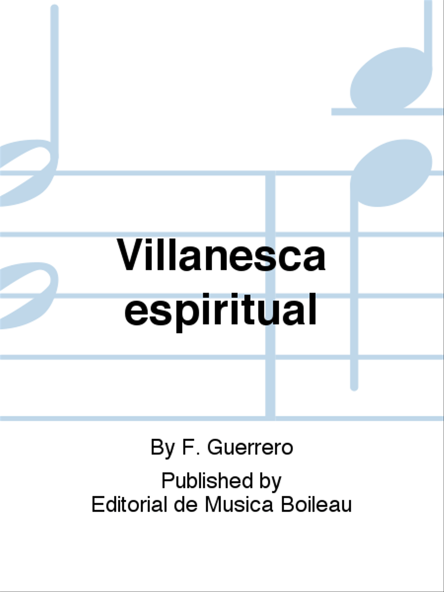Villanesca espiritual Voice scores gallery preview page 1
