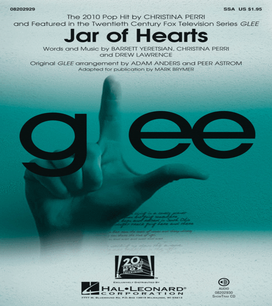 Jar of Hearts SSA scores gallery preview page 1