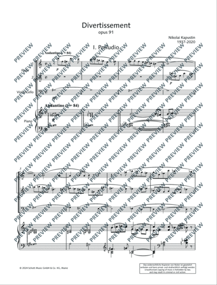Divertissement Flute scores gallery preview page 4