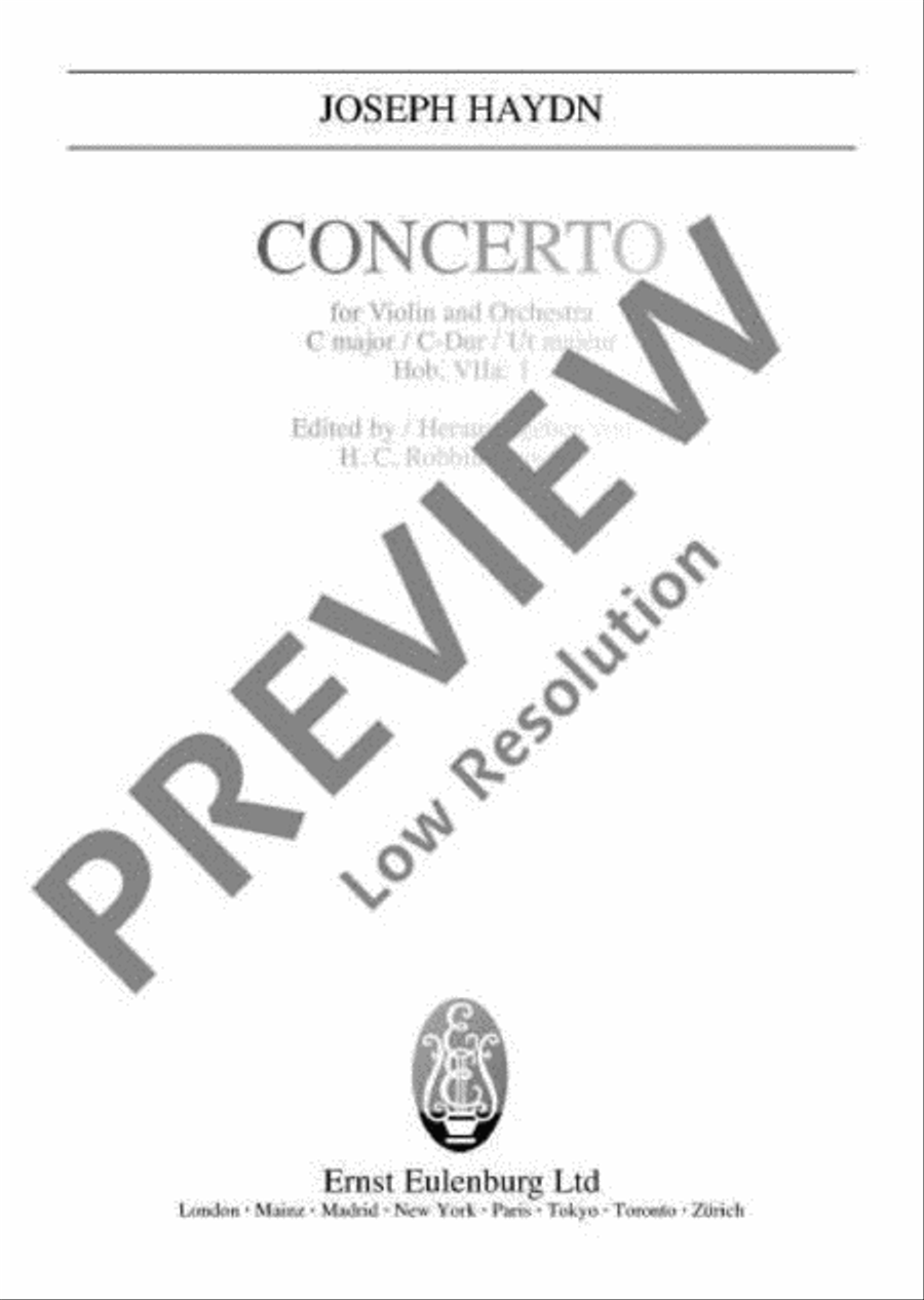 Concerto C major Concerto C major Orchestra scores gallery preview page 2