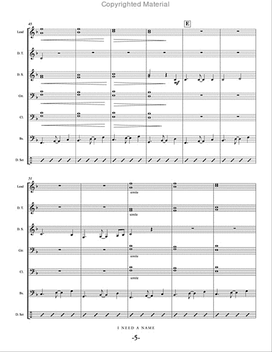 I Need a Name Steel Drum Band scores gallery preview page 6