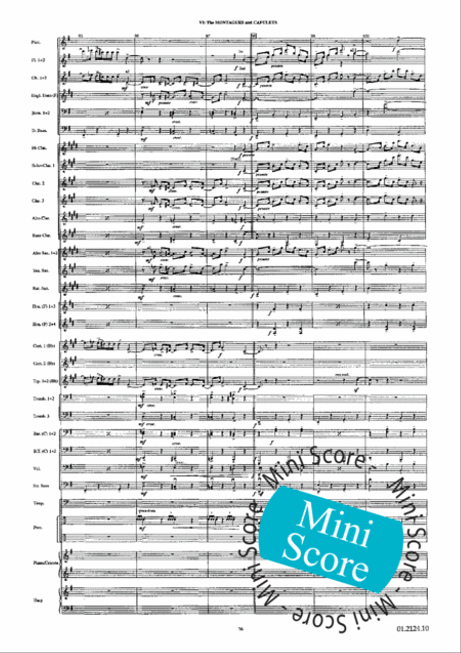Romeo and Juliet Romeo and Juliet Concert Band scores gallery preview page 80