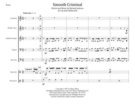 Smooth Criminal for Steel Band image number null