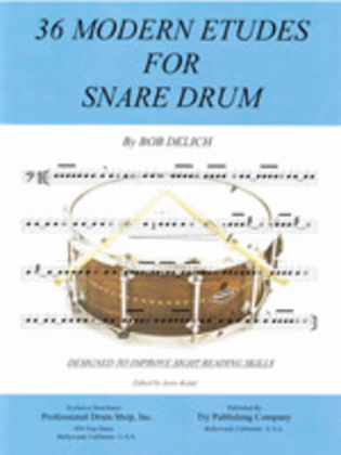 Book cover for 36 Modern Etudes For Snare Drum