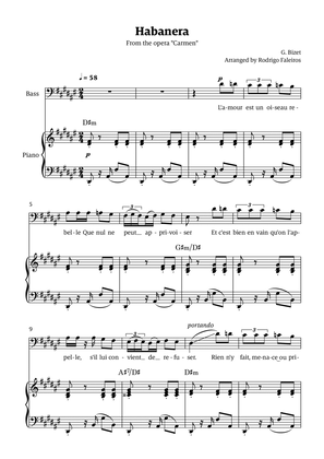 Habanera (for bass - D# minor/ Eb major)