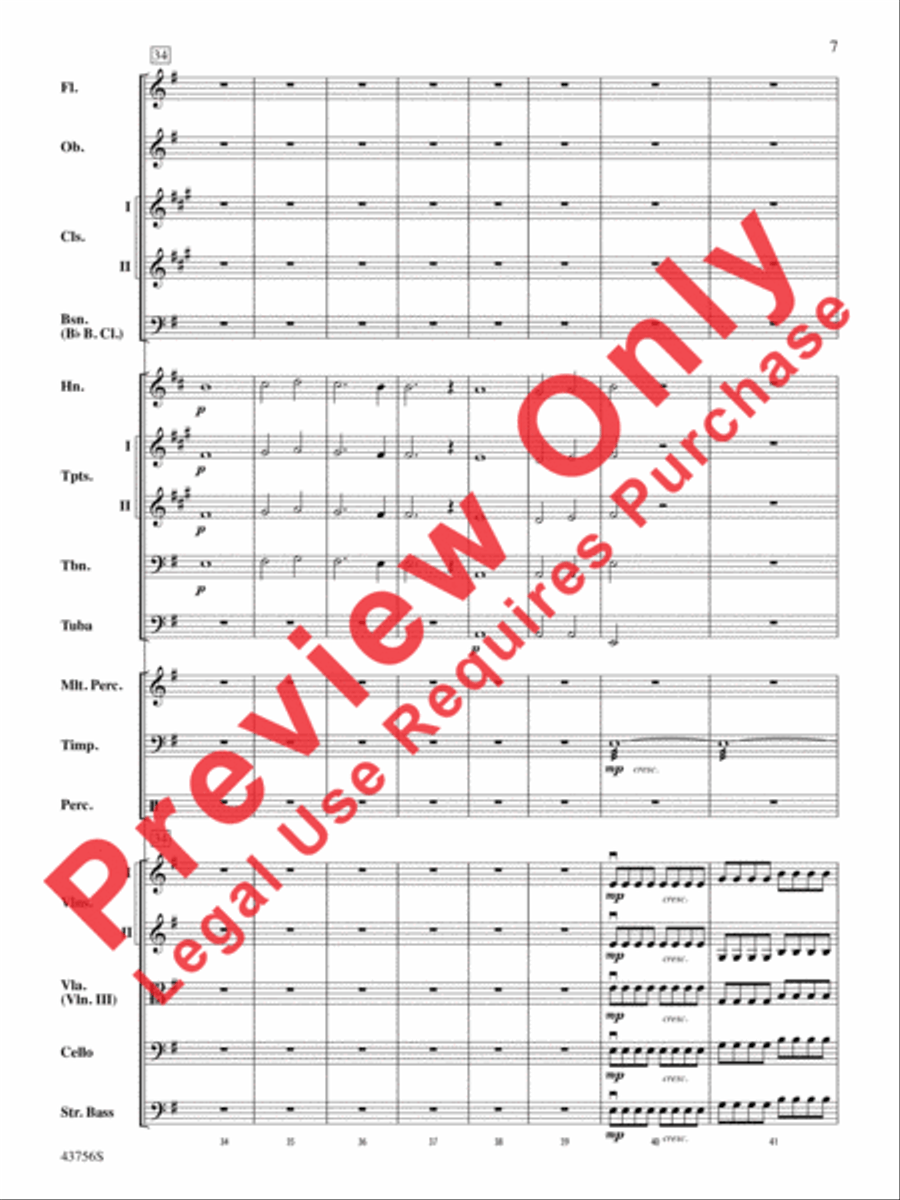 New World Symphony, Theme from the Full Orchestra scores gallery preview page 8