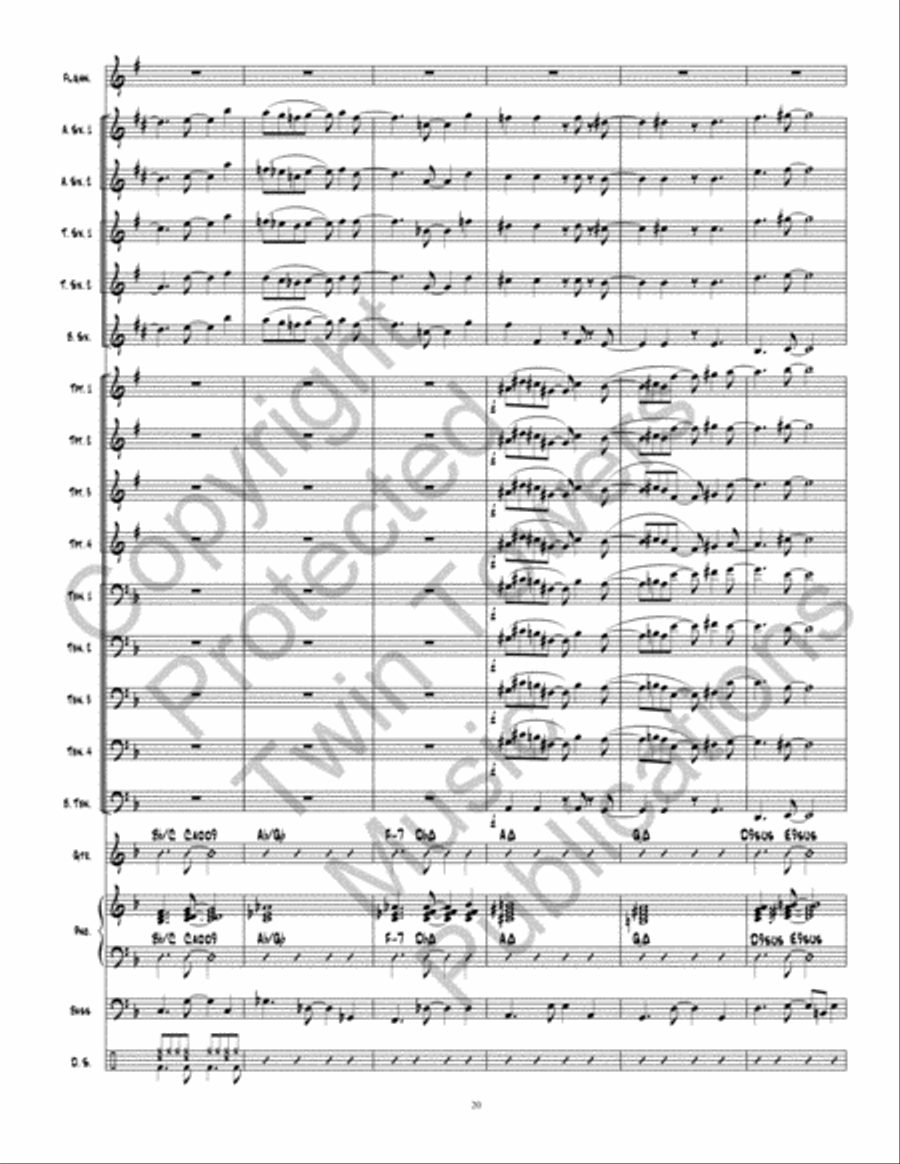 Mr. Clary Jazz Ensemble scores gallery preview page 21