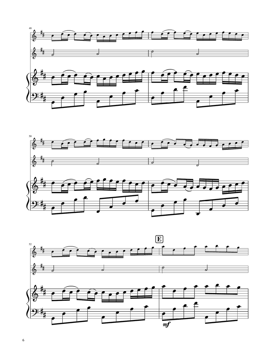 Canon in D - Flute Duet Flute Duet scores gallery preview page 6