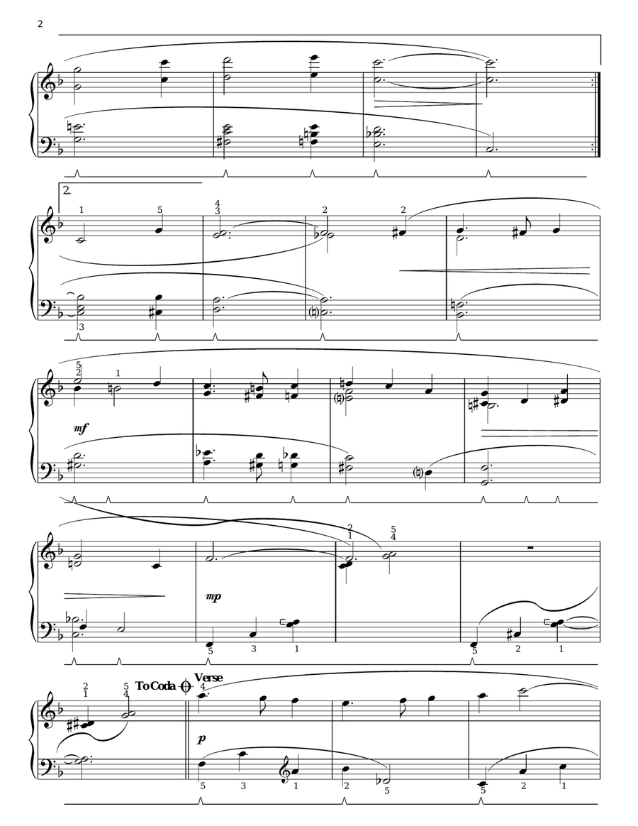 Memories Piano Solo scores gallery preview page 2