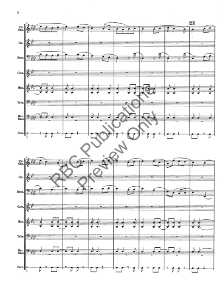 Song From Early America (Score) Concert Band scores gallery preview page 5