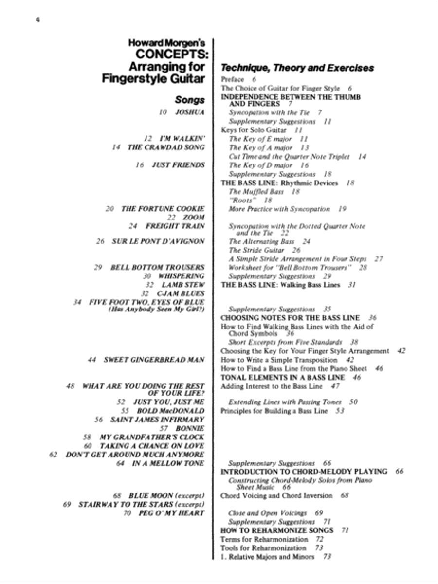 Concepts: Arranging For Fingerstyle Guitar Electric Guitar scores gallery preview page 2