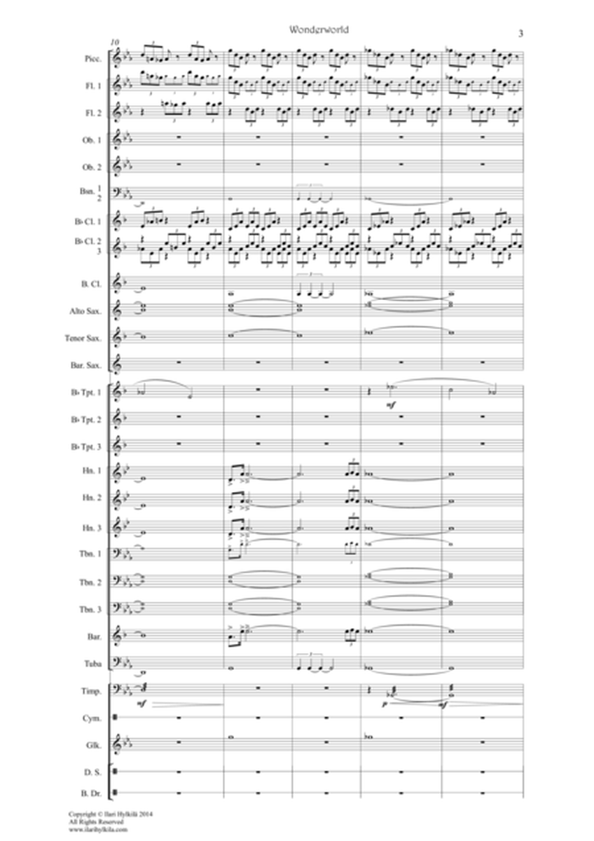 Wonderworld for concert band (Score & Parts) image number null