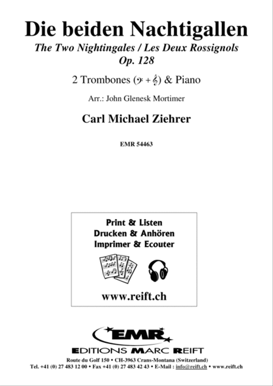 Die beiden Nachtigallen Trombone Duet scores gallery preview page 2