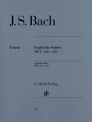 Book cover for Bach - 6 English Suites Bwv 806-811 Urtext