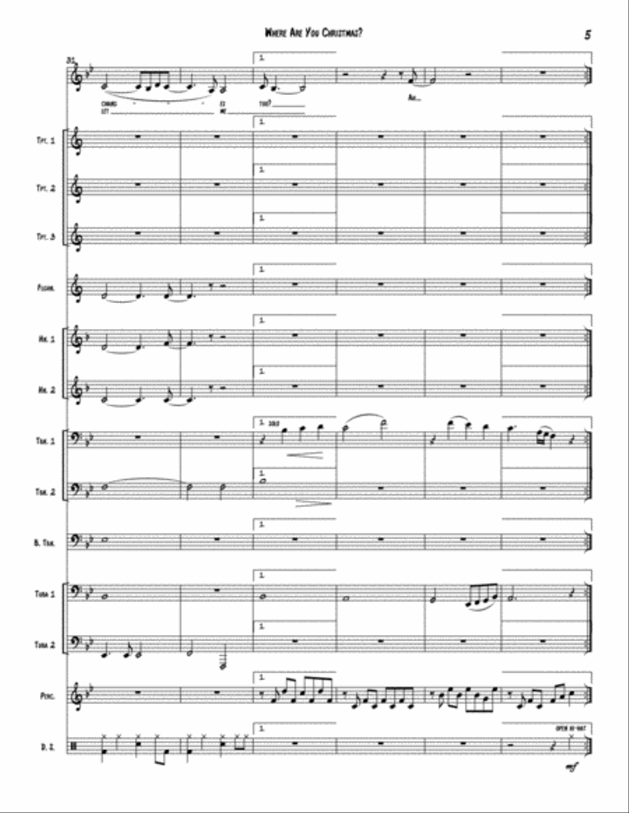 Where Are You Christmas? High Voice scores gallery preview page 5