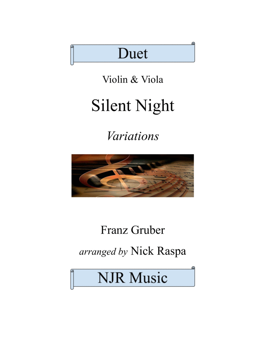 Silent Night - Variations (Violin & Viola) image number null
