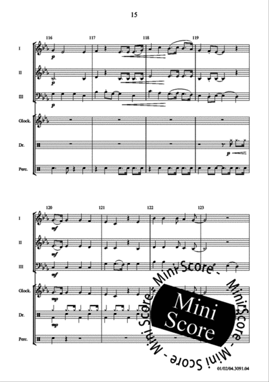 Funny Girls Concert Band scores gallery preview page 21