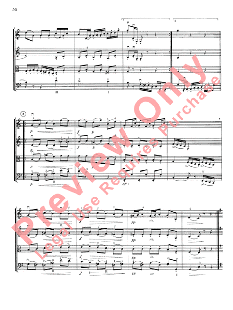 Highland/Etling String Quartet Series: Book 2 String Quartet scores gallery preview page 21