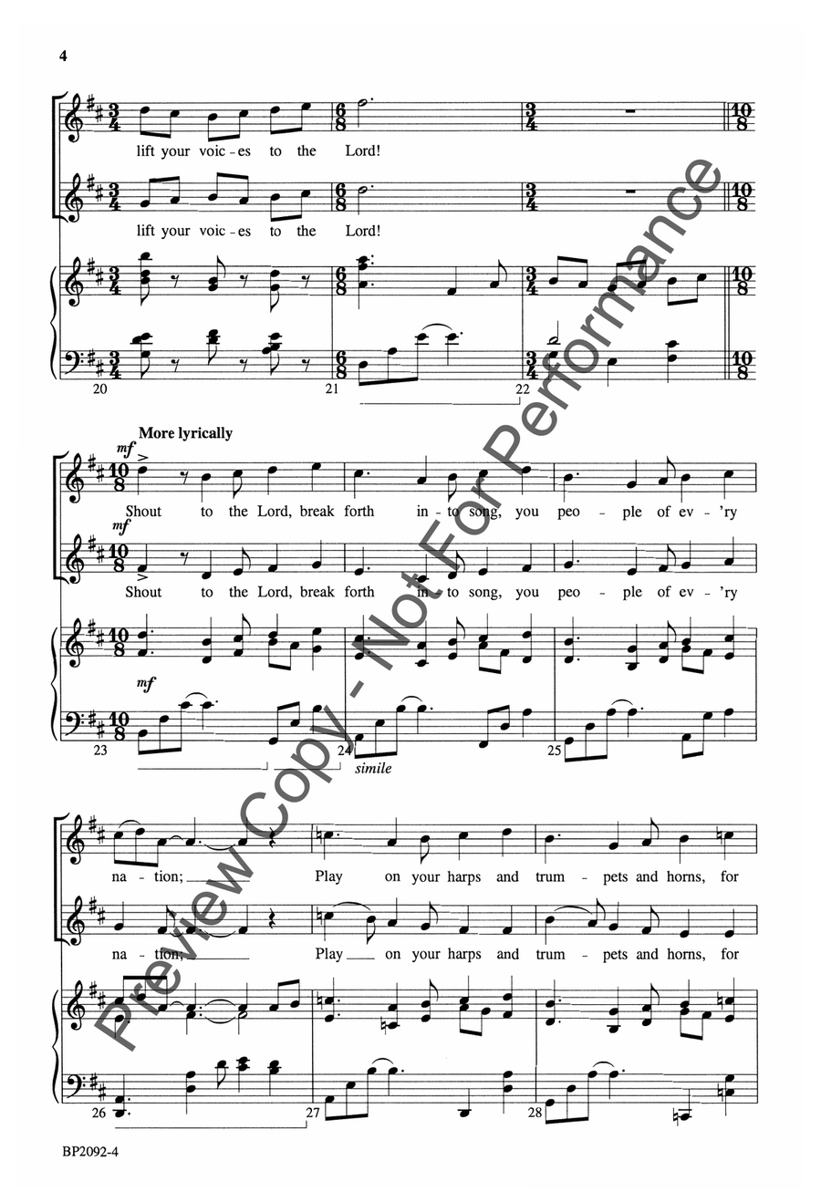 Clap Your Hands Together - SSA SSA scores gallery preview page 4