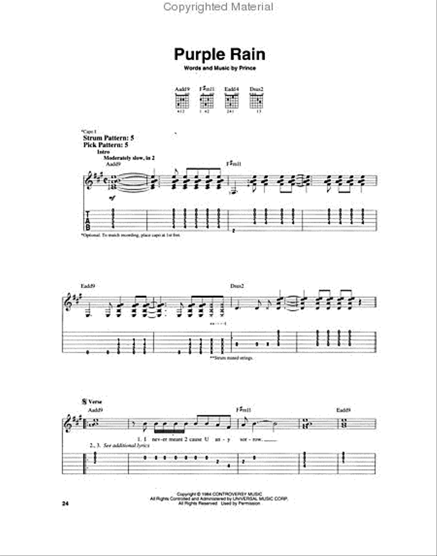 The Very Best of Prince Electric Guitar scores gallery preview page 4