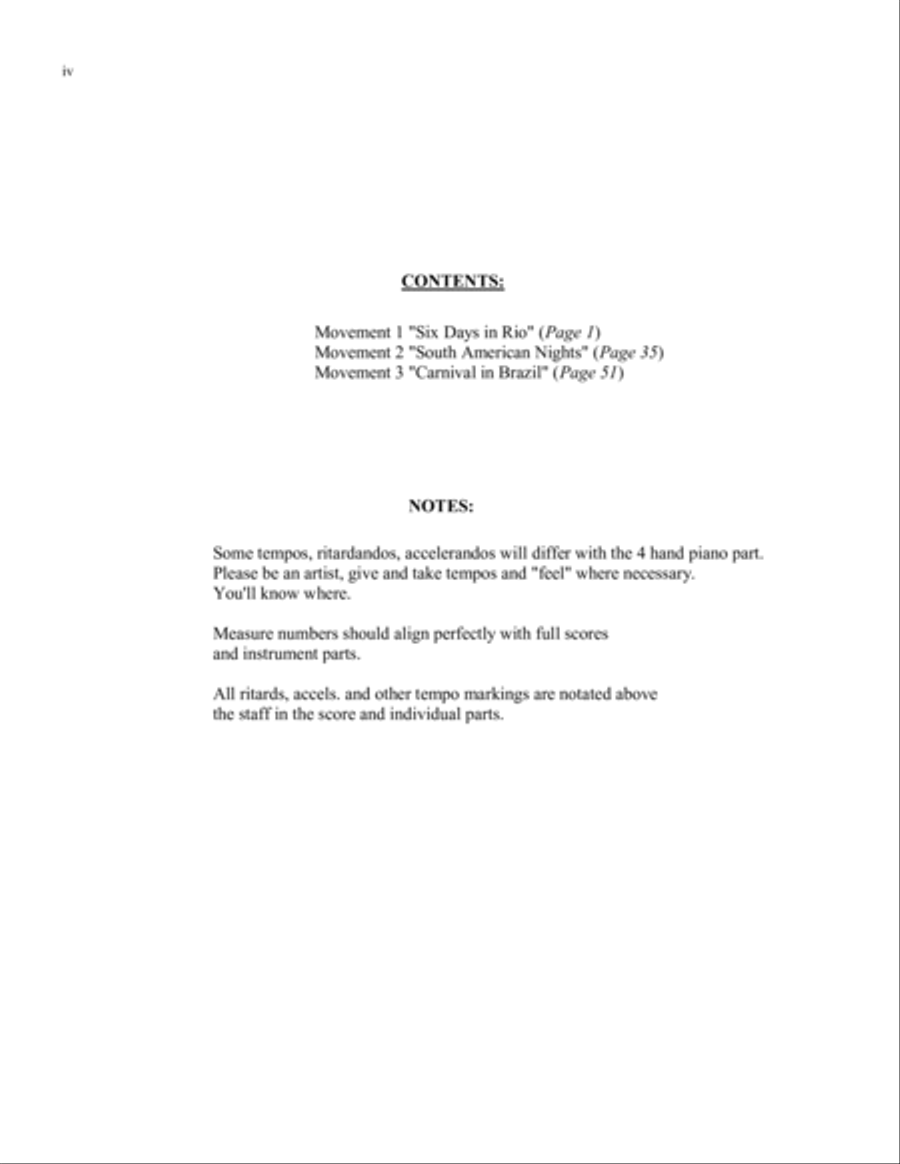 Jazz Brazilian Piano Concerto No 1 in Three Movements (2 Pianos, 4 Hands) 2 Pianos, 4-Hands scores gallery preview page 4