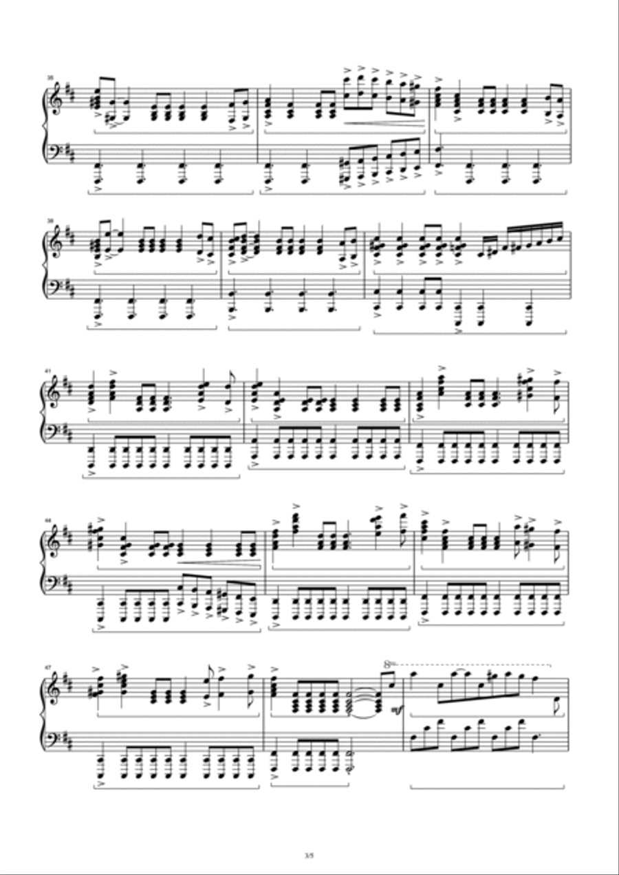 Up Is Down Up Is Down Piano Solo scores gallery preview page 3