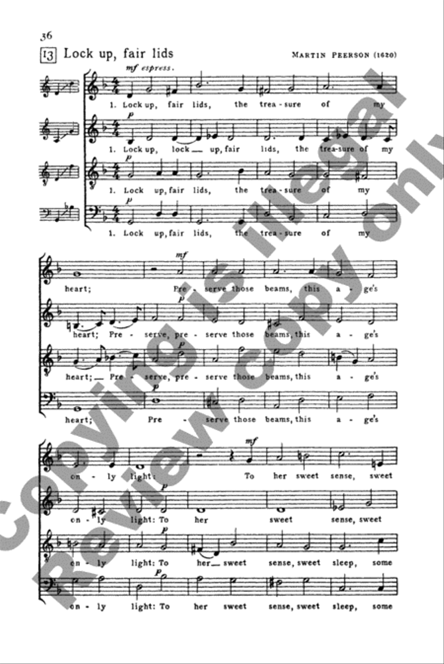 Invitation to Madrigals, Book 2 4-Part scores gallery preview page 38