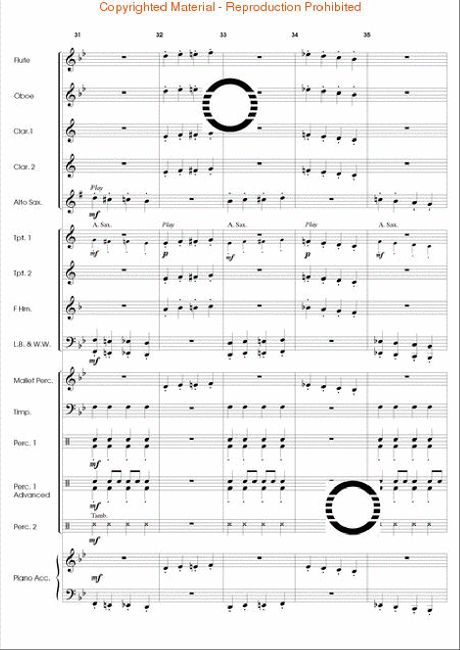 Along Came a Spider Along Came a Spider Concert Band scores gallery preview page 8