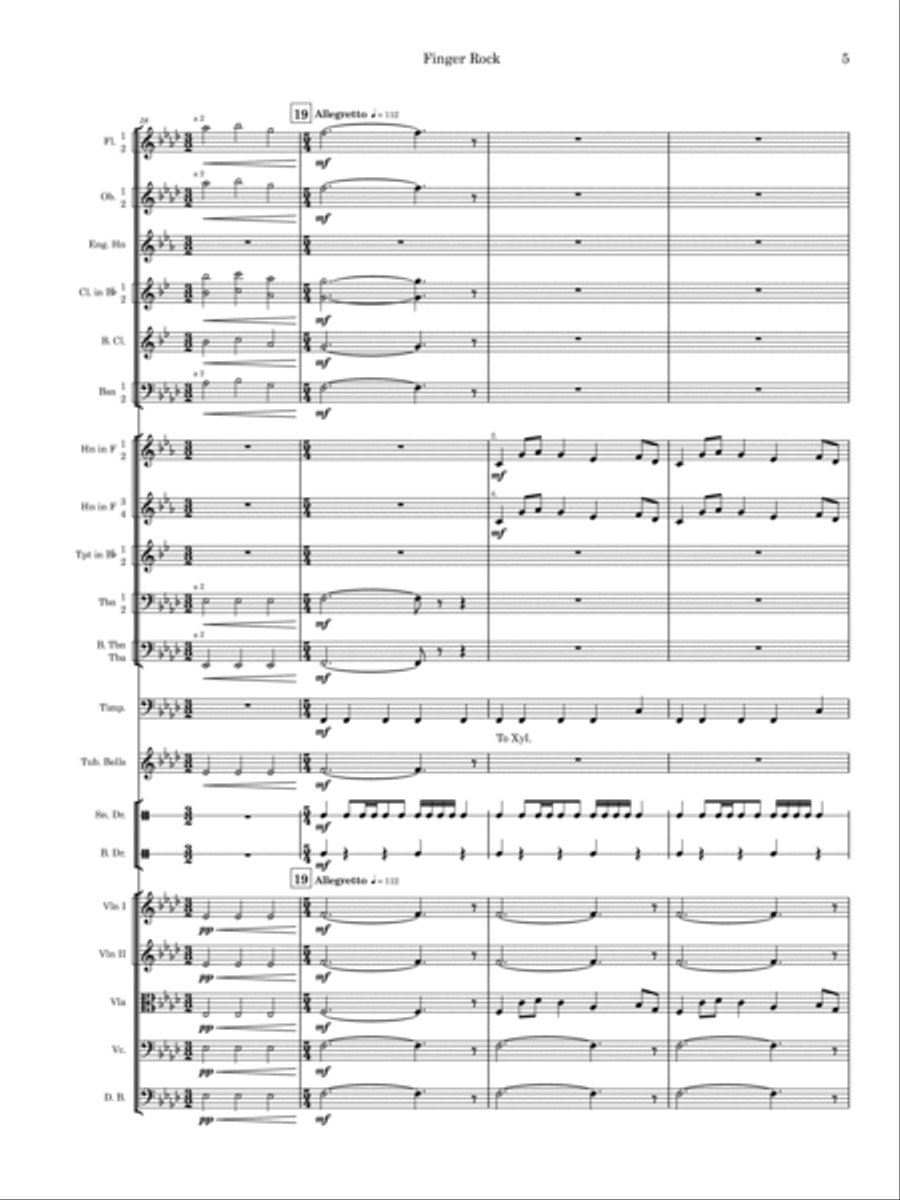 Finger Rock Full Orchestra scores gallery preview page 5