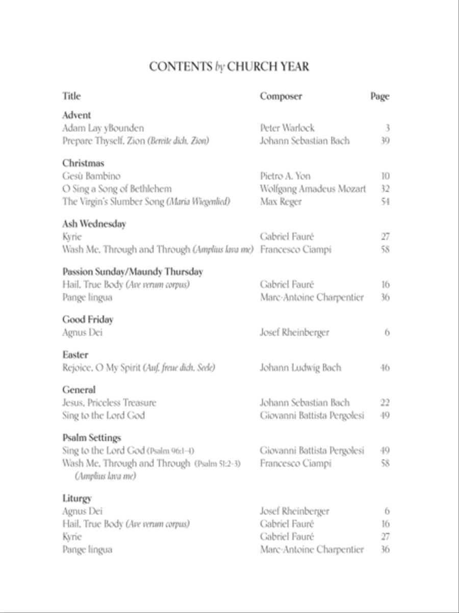Classical Solos for the Church Year High Voice scores gallery preview page 2