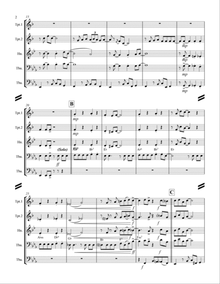 Blue Moon Brass Ensemble scores gallery preview page 3