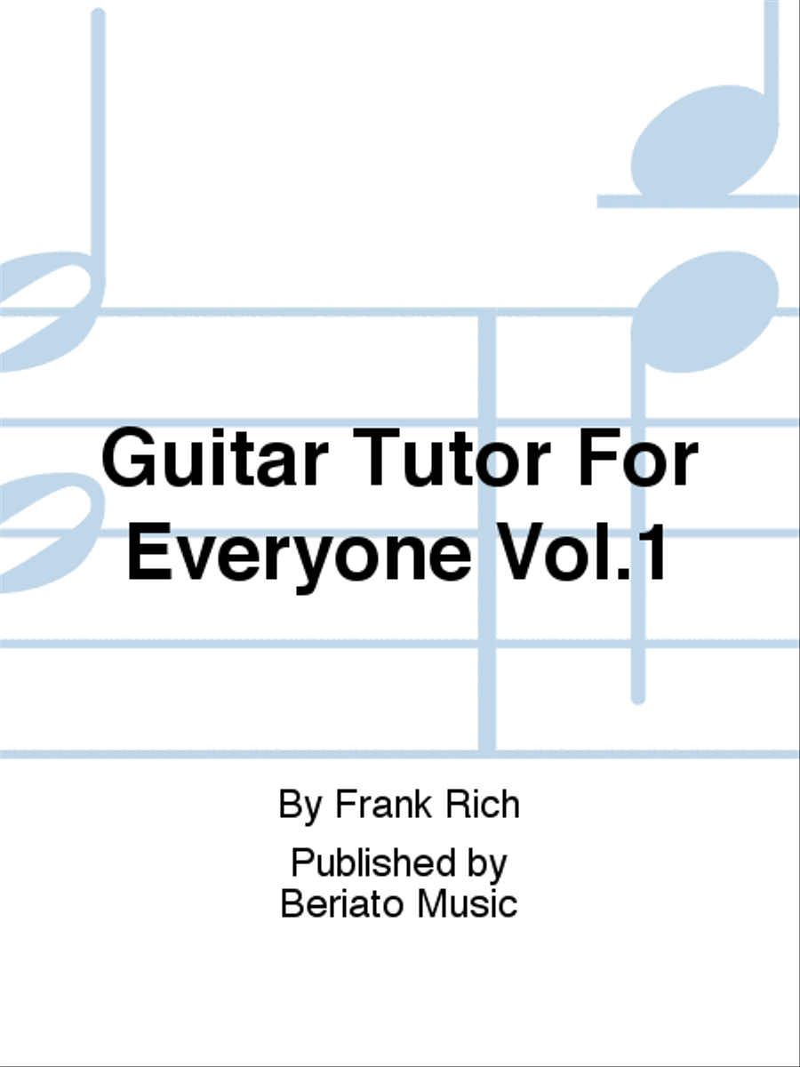 Guitar Tutor For Everyone Vol.1 Guitar scores gallery preview page 1