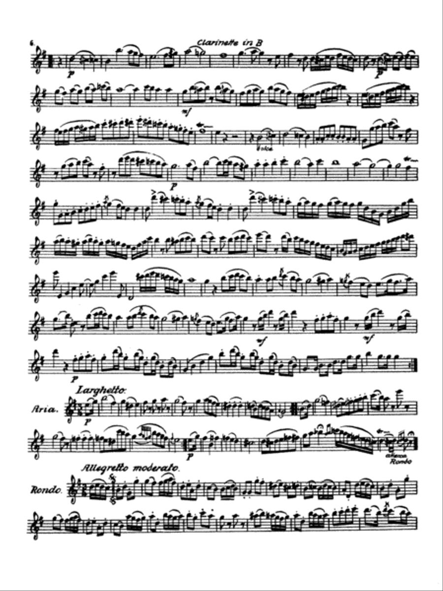 Beethoven: Three Duets for Clarinet and Bassoon - Duet 2 Woodwind Duet scores gallery preview page 2