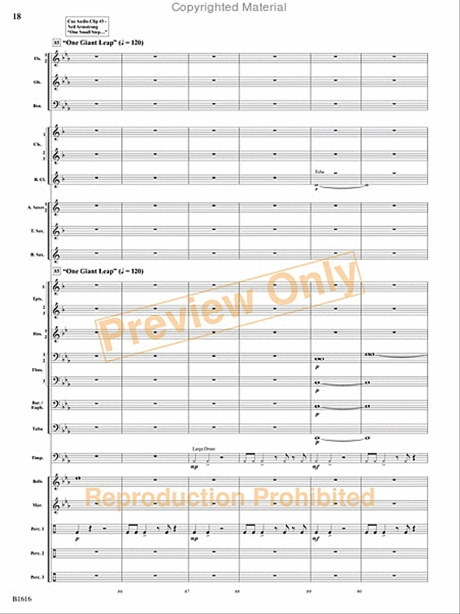 One Giant Leap Concert Band scores gallery preview page 47