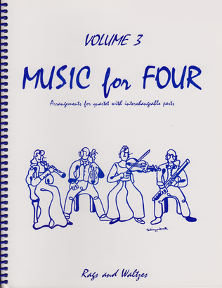 Book cover for Music for Four, Volume 3, Set of 4 Parts (String Quartet)