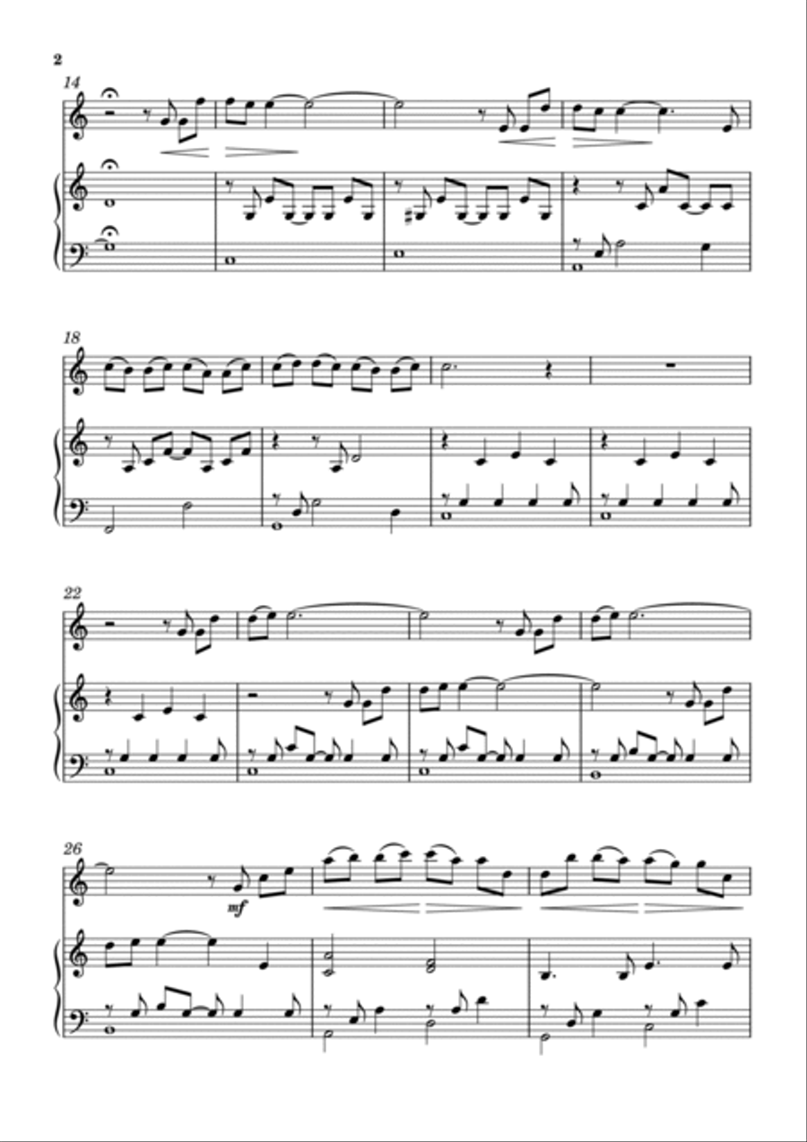 When Words are Not Enough Flute Solo scores gallery preview page 2