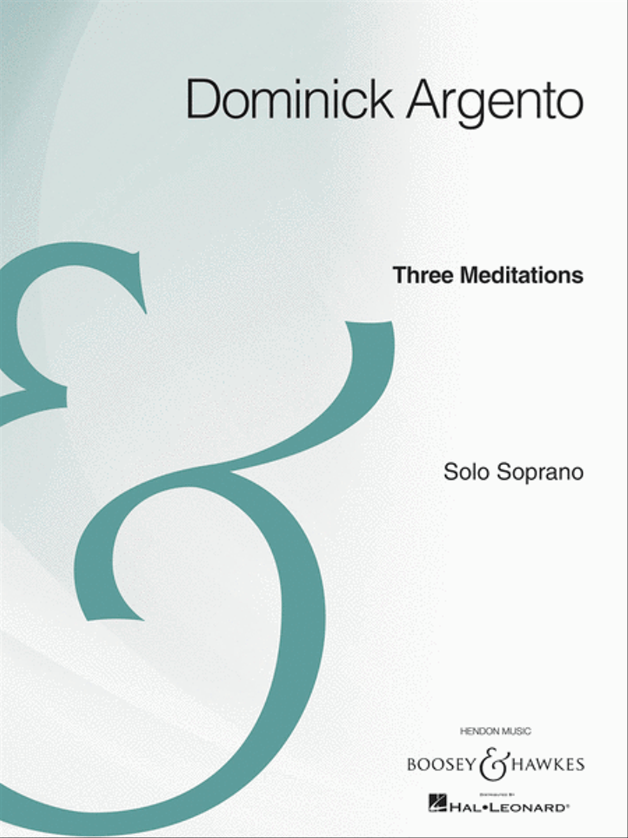 Book cover for Three Meditations