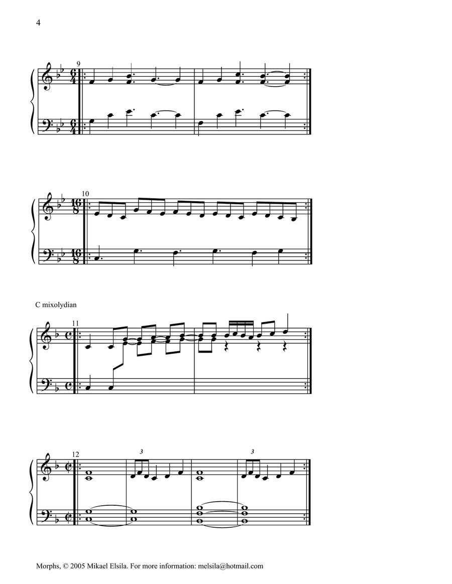 Morphs: Etudes for Improvisation Piano scores gallery preview page 4