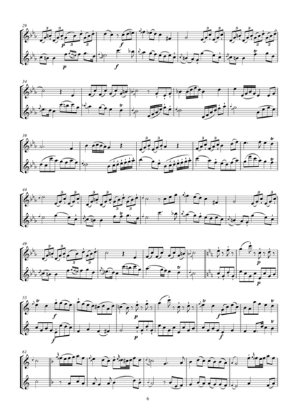 Reinhards Six Flute Duets Op. 6 Volume 1 No. 1 - 3
